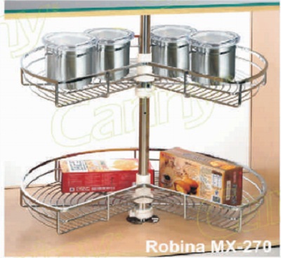 Mâm xoay inox mở 3/4 Cariny MX-27/800